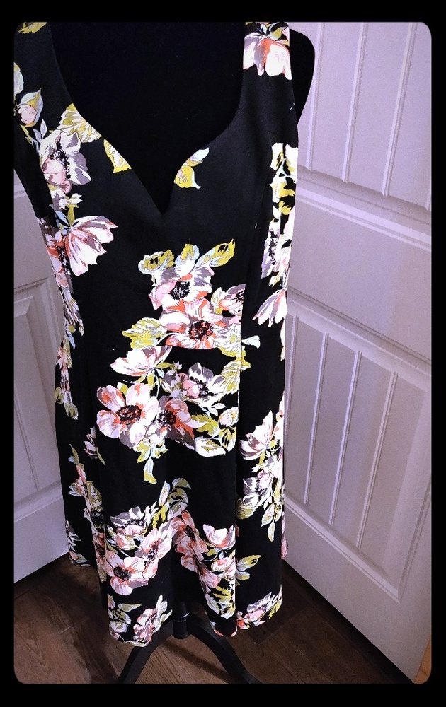 Torrid Black Floral dress